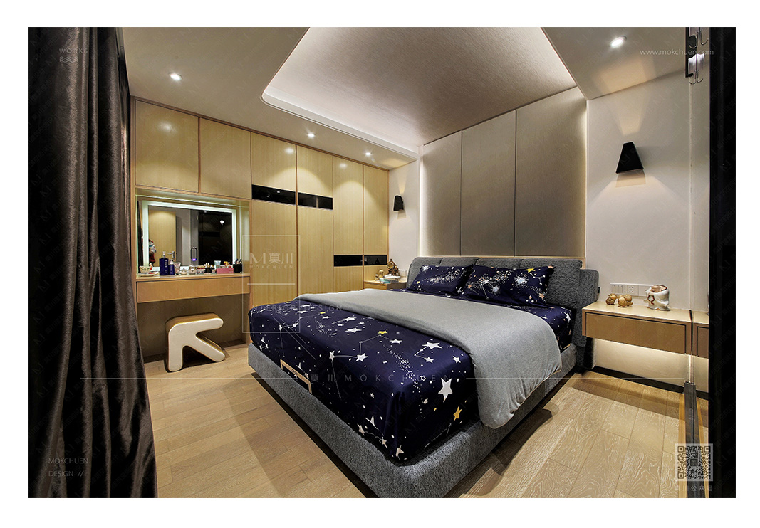 簡約書香門第主臥