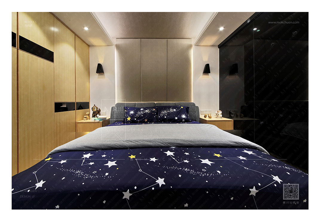 簡約書香門第主臥