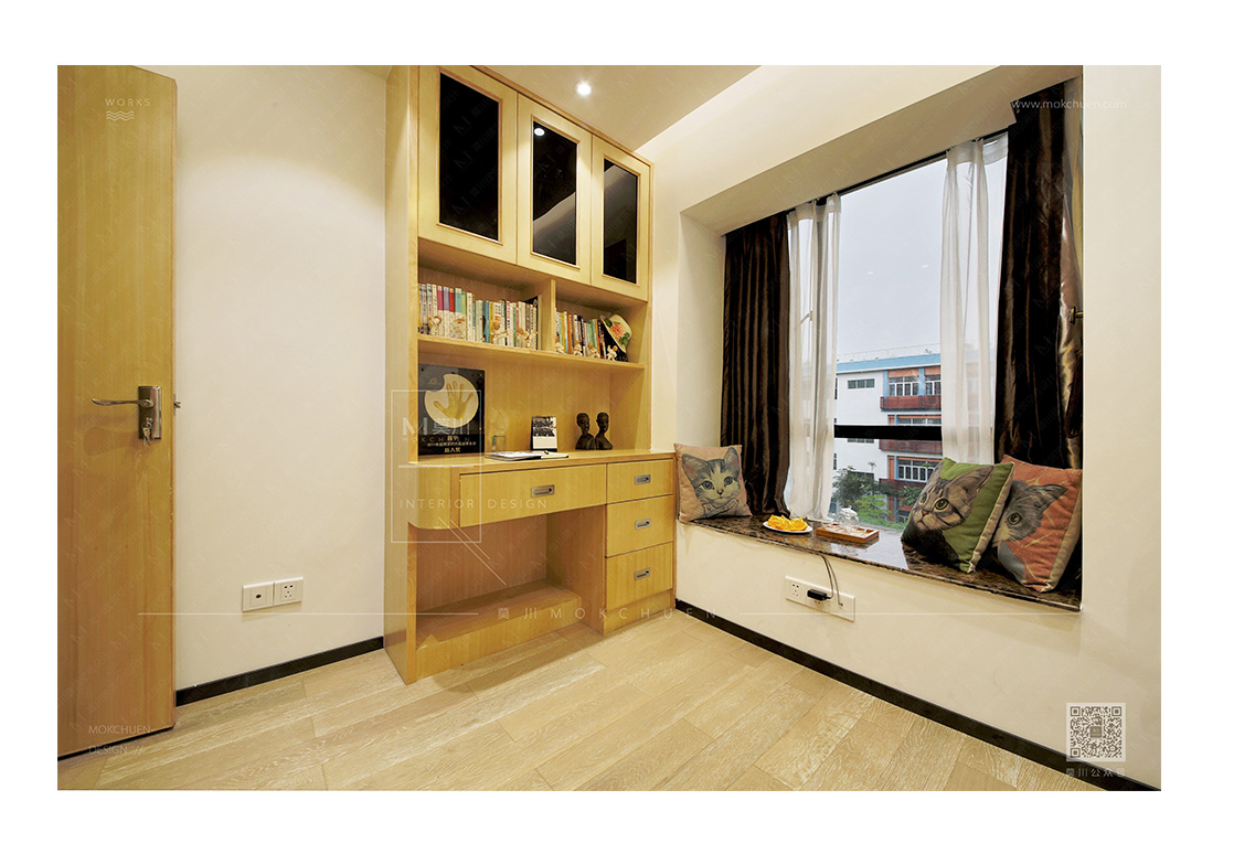 簡約書香門第書房