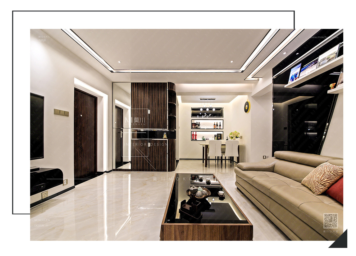 簡約碧波閣客廳